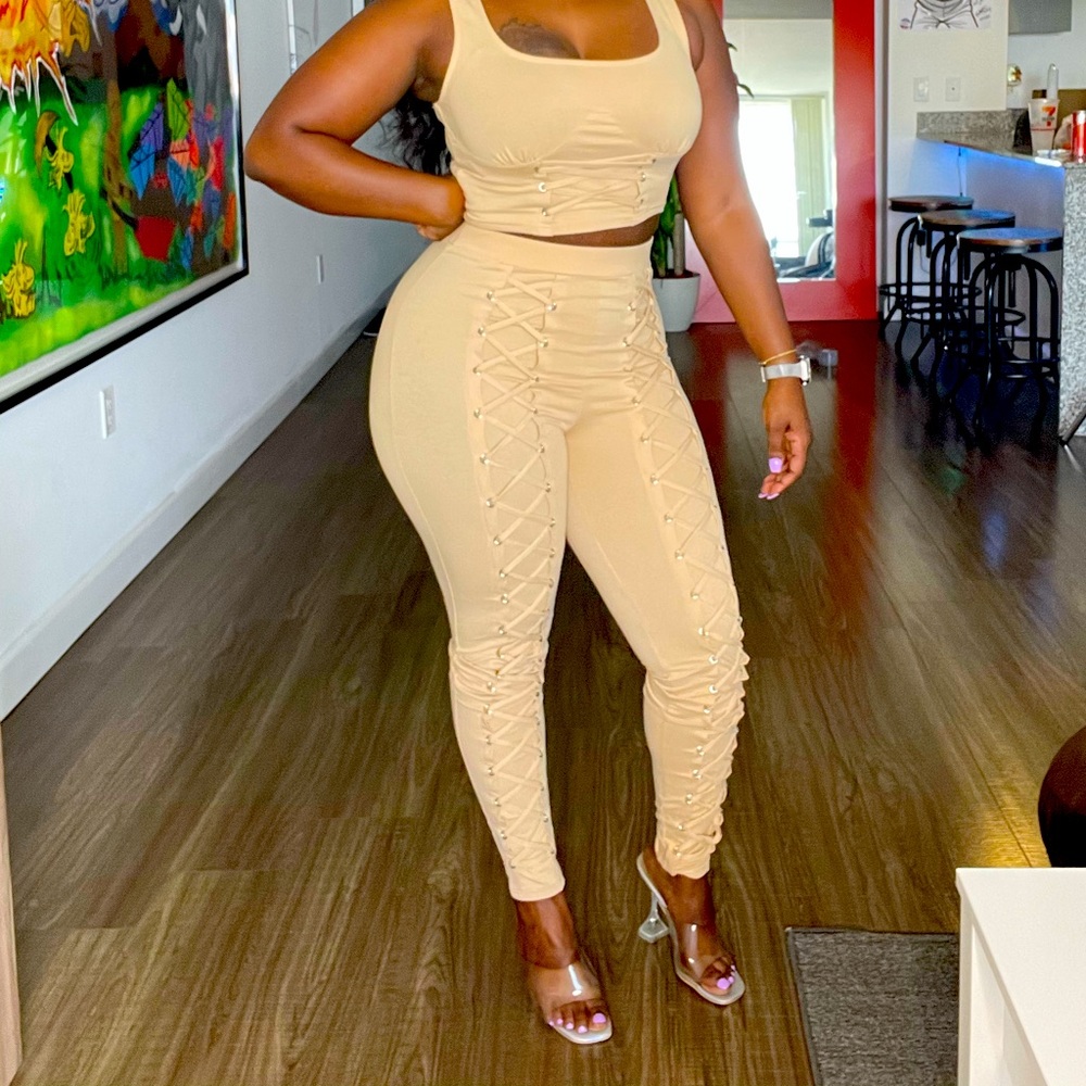 Not Your Boo 2piece Set- Nude